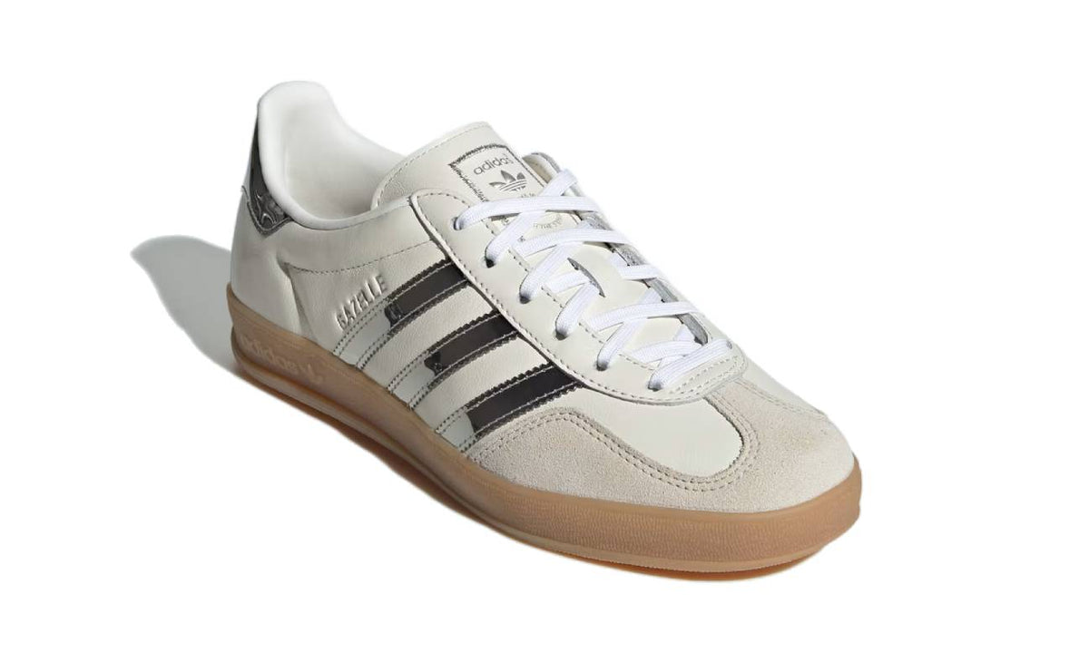 Adidas Gazelle Indoor Cloud White Silver Metallic Gum