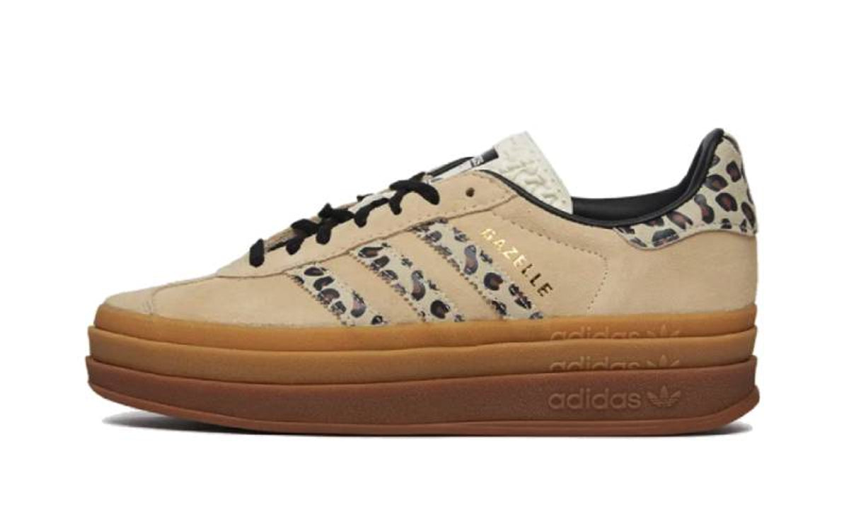 Adidas Gazelle Bold Cream Black Leopard