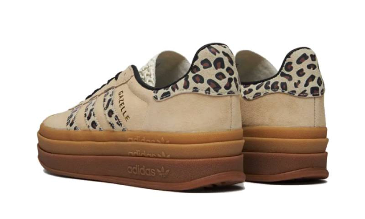 Adidas Gazelle Bold Cream Black Leopard