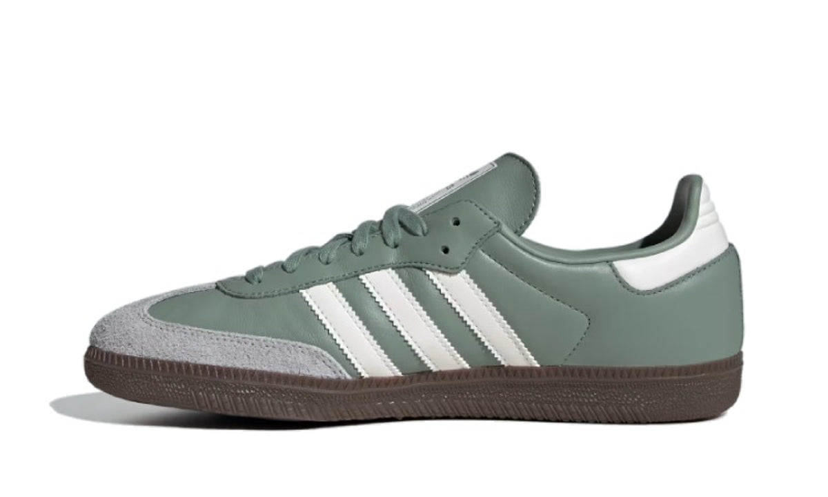 Adidas Samba OG Silver Green Chalk White
