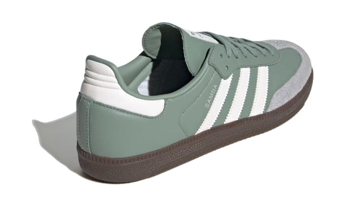 Adidas Samba OG Silver Green Chalk White