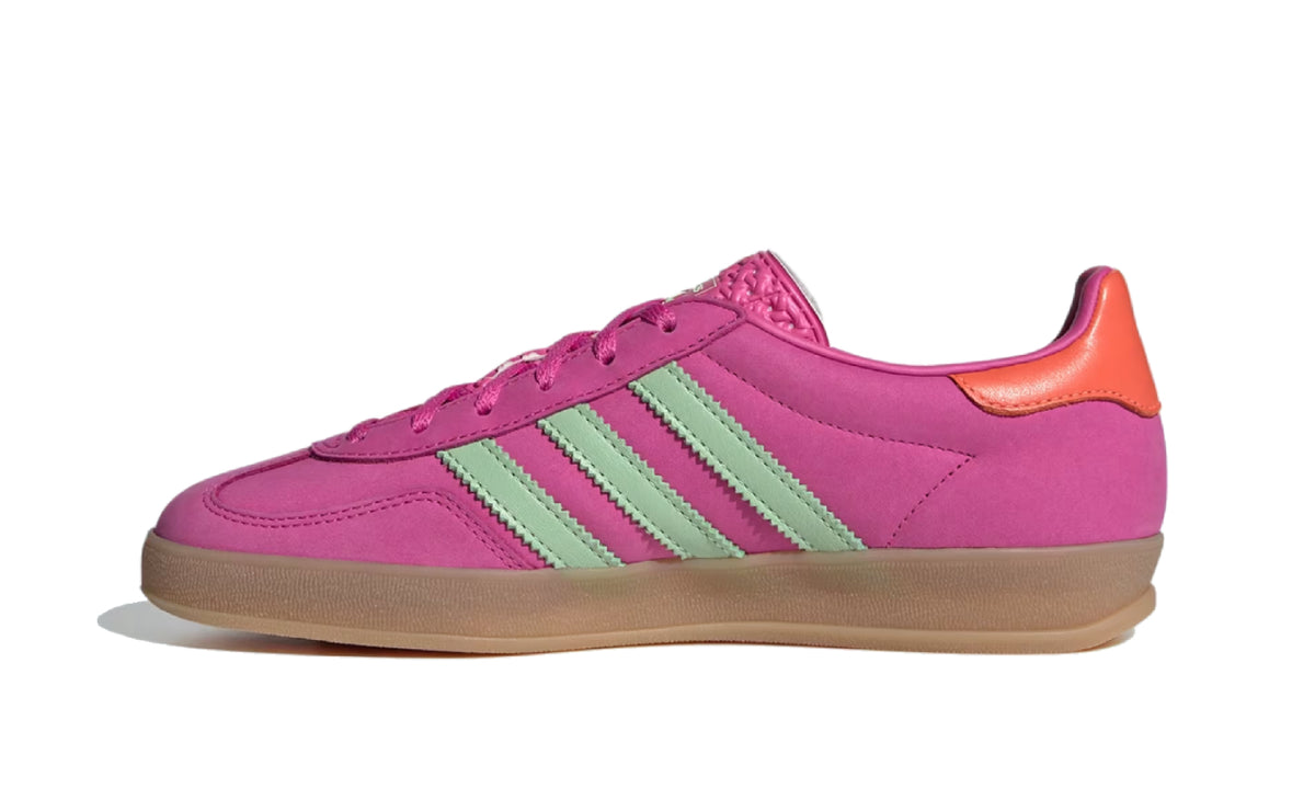 Adidas Gazelle Indoor Semi Lucid Fuchsia Semi Green Spark Coral