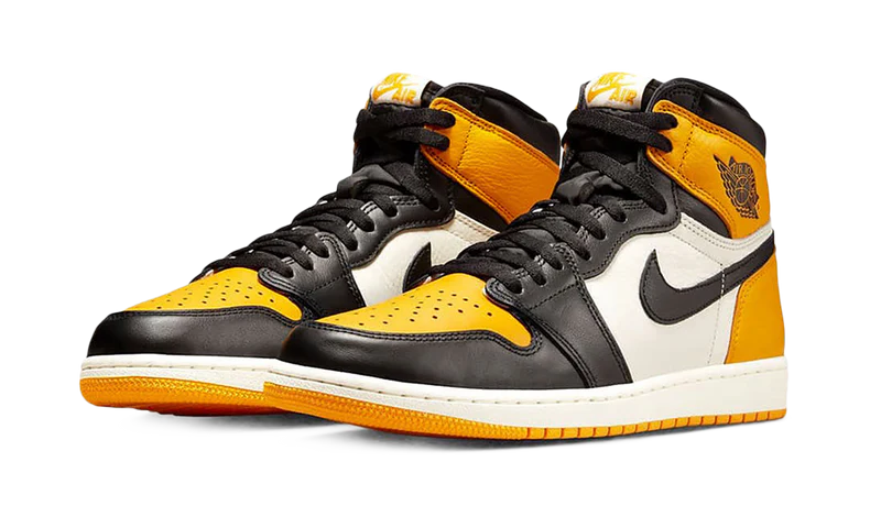 Air Jordan 1 Retro High OG Yellow Toe Taxi doggysneakers