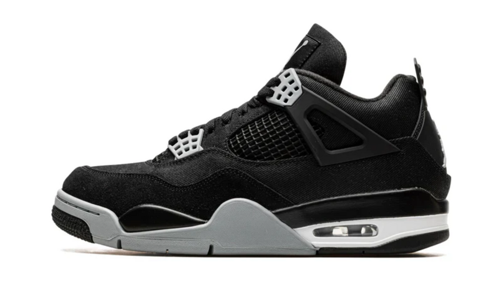 Air Jordan 4  Retro Black Canvas