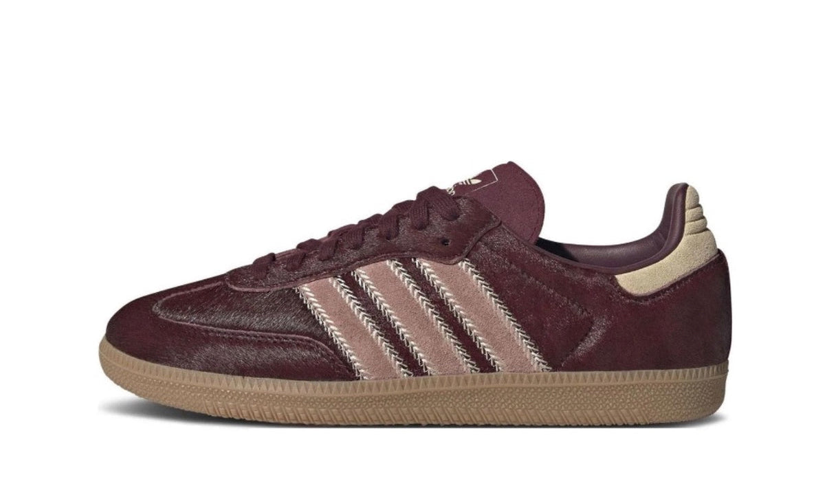 Adidas Samba OG Maroon Sand Strata Pony