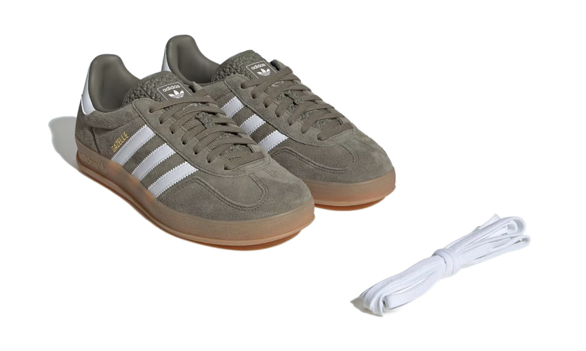 Adidas Gazelle Indoor Olive Strata Cloud White Gum
