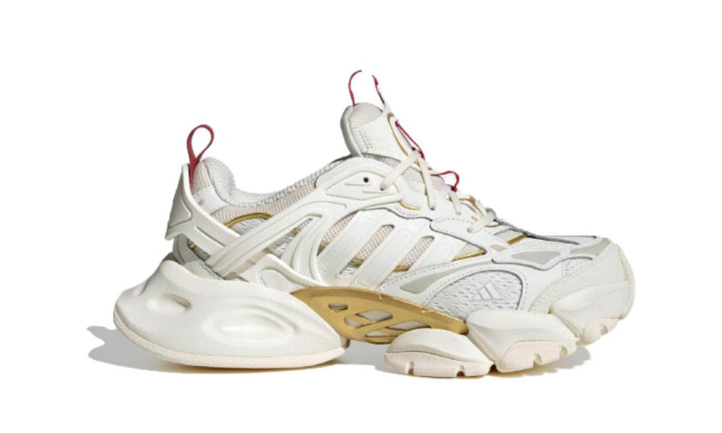 Adidas XLG Runner Deluxe Off White Gold Metallic Red