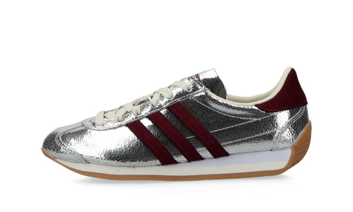 Adidas Originals Country OG Silver Metallic Maroon Off White