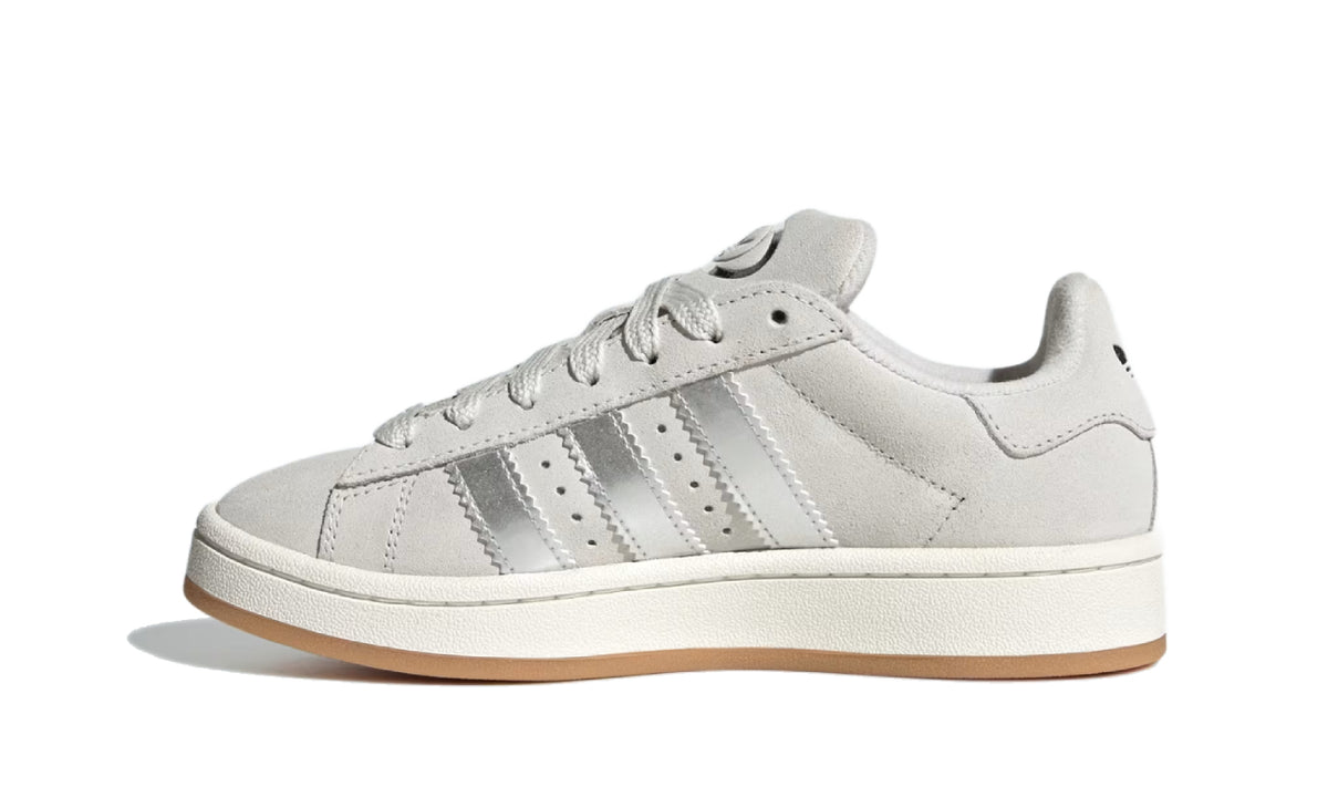 Adidas Campus 00s Crystal White Silver Metallic Core White
