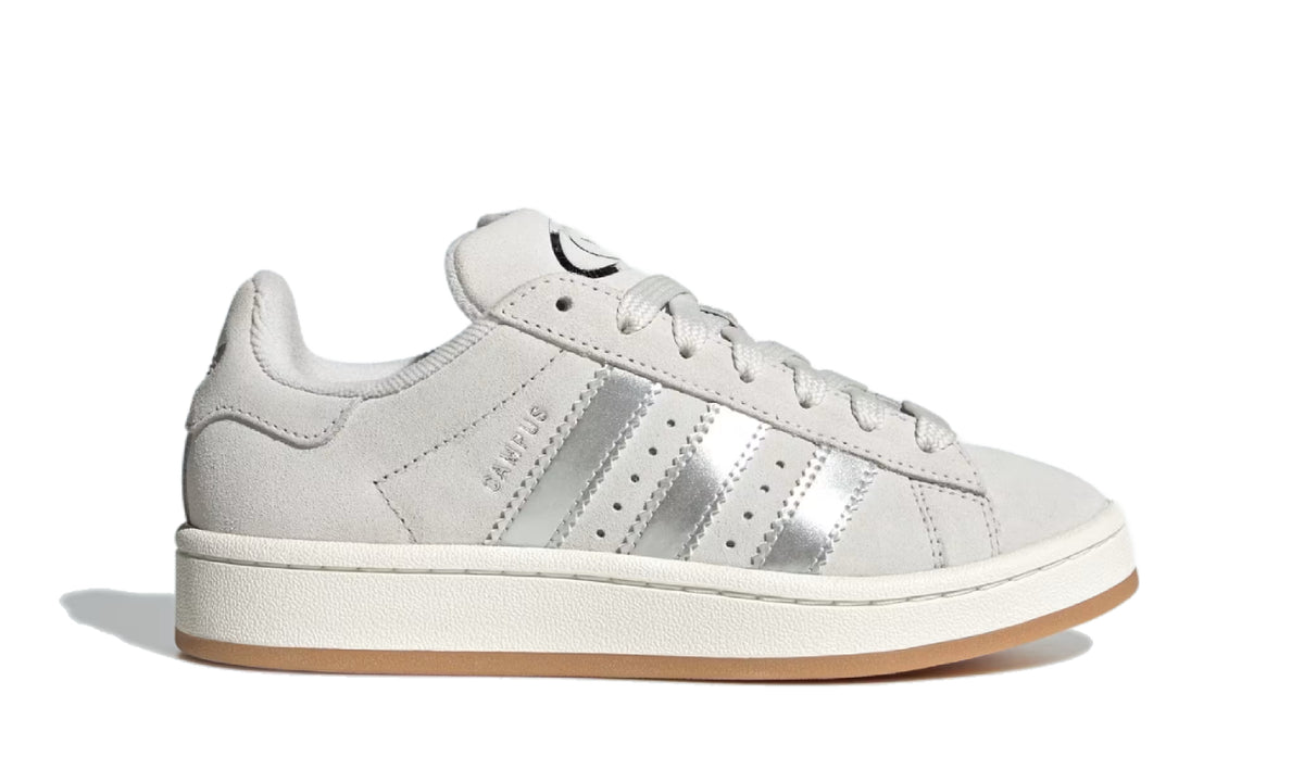 Adidas Campus 00s Crystal White Silver Metallic Core White
