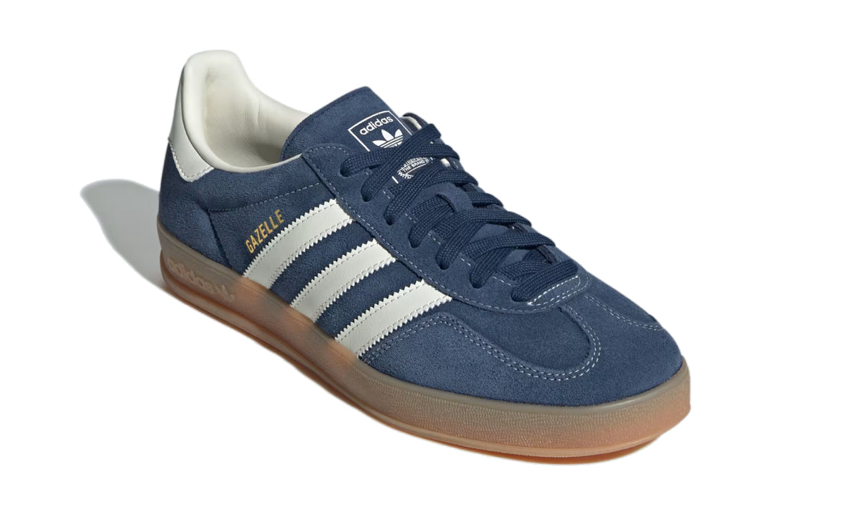 Adidas Gazelle Indoor Night Indigo Off White Gold Metallic