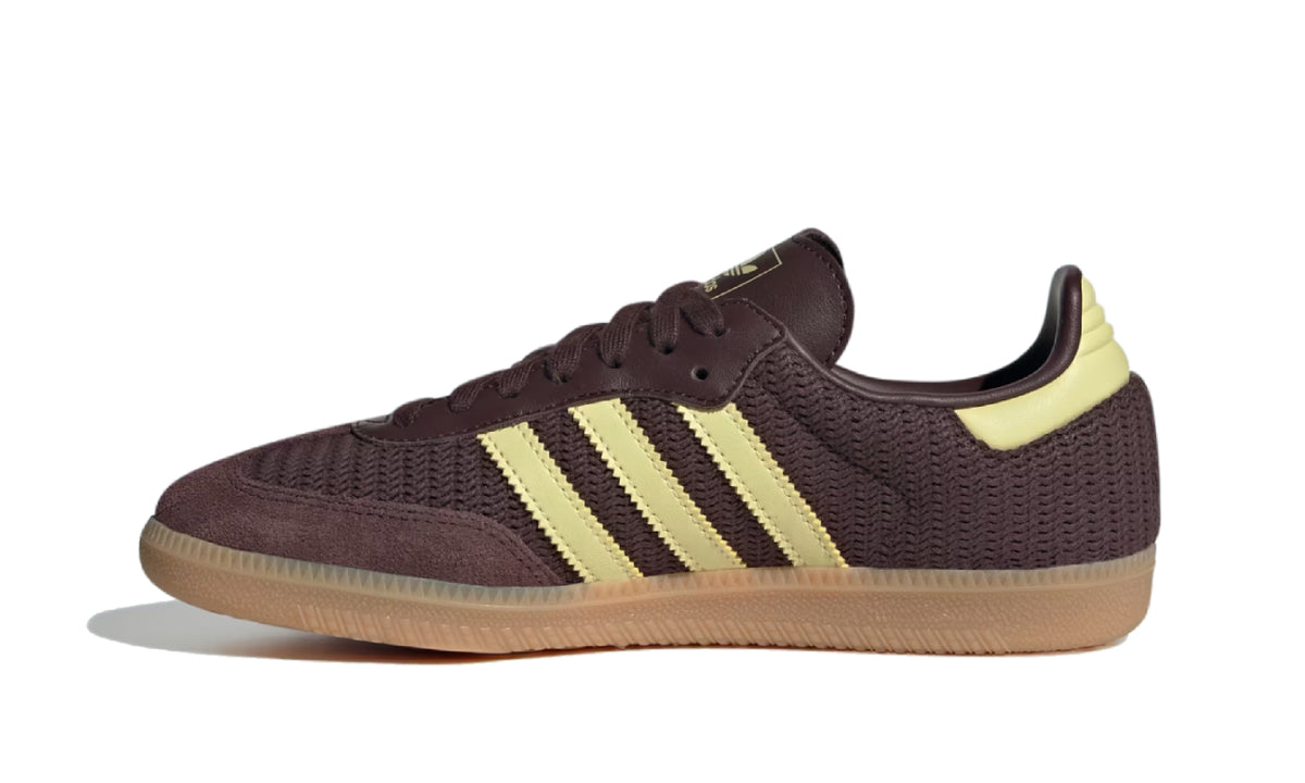 Adidas Samba OG Shadow Brown Powder Yellow