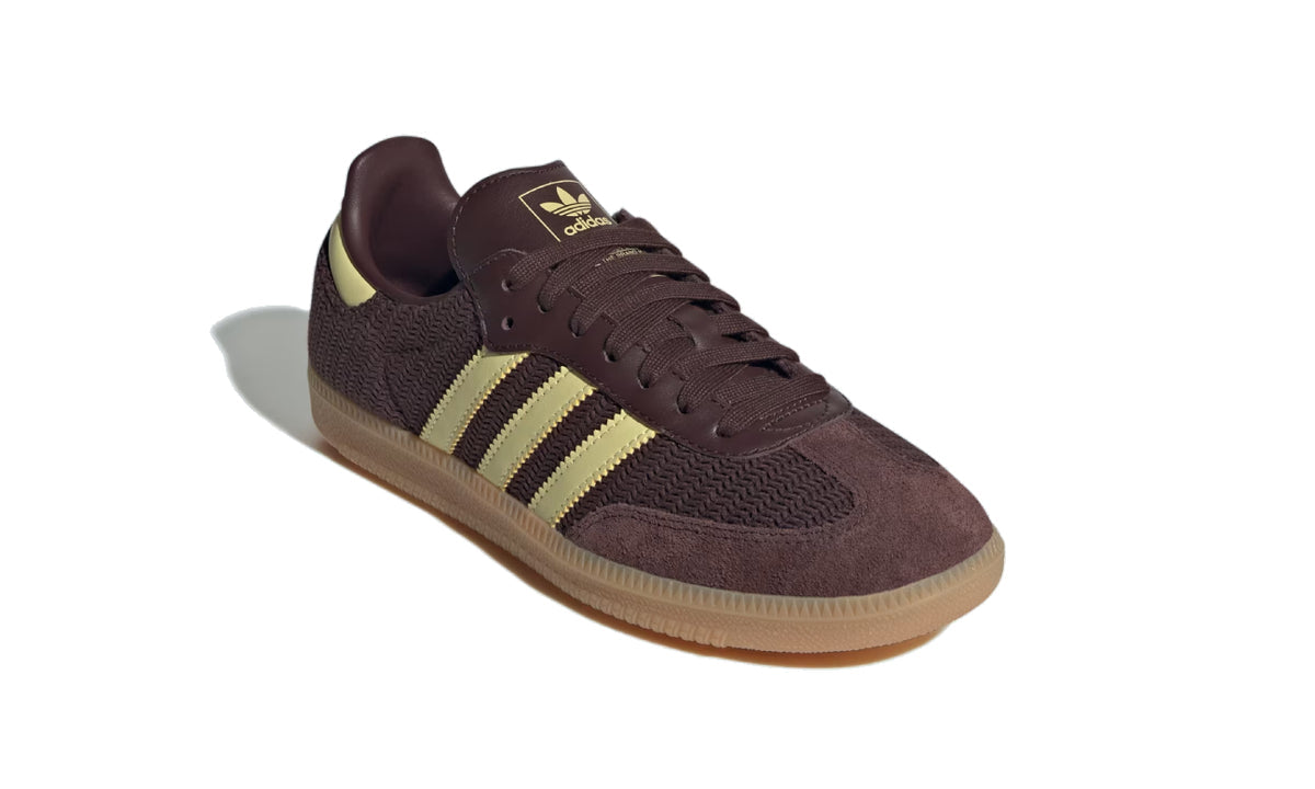 Adidas Samba OG Shadow Brown Powder Yellow