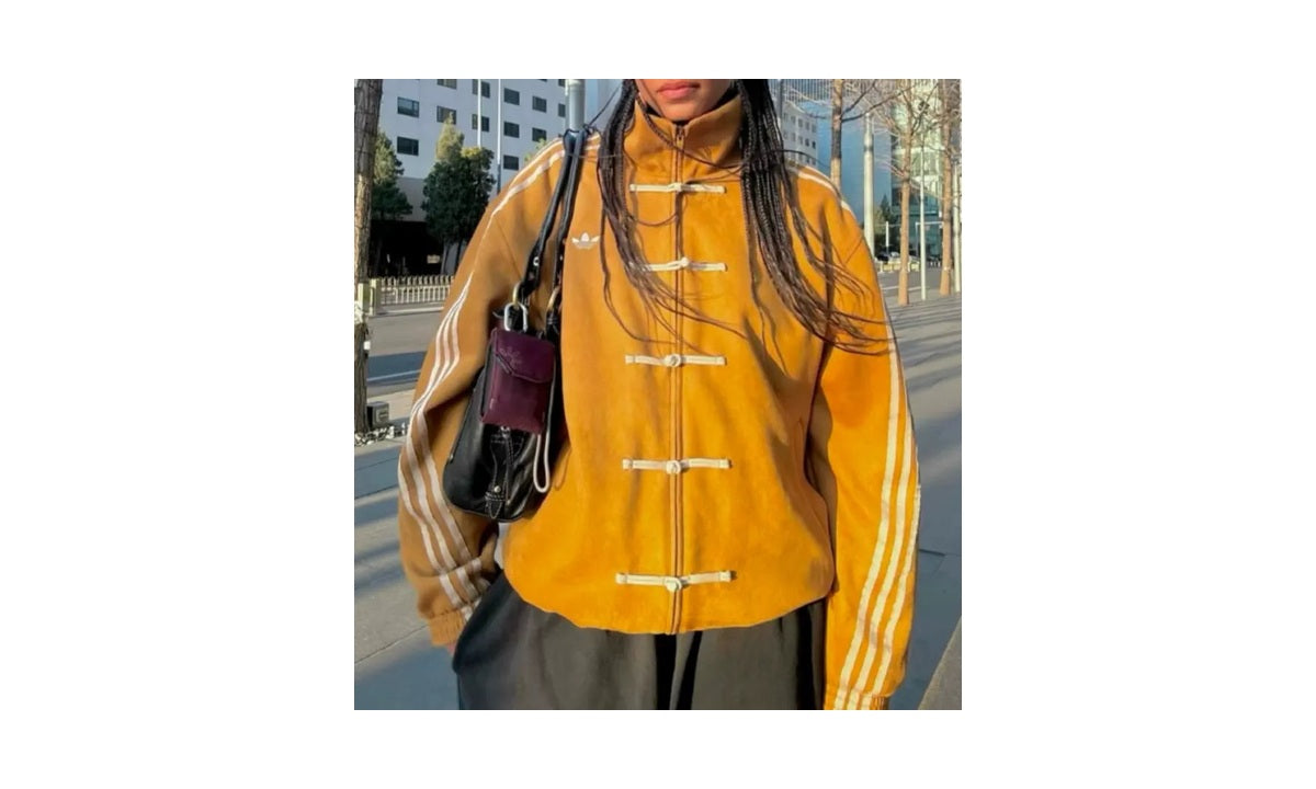 Adidas Tang Jacket CTT 3.1 SOFT FW24 (China Exclusive) Bronze Yellow — vista 5