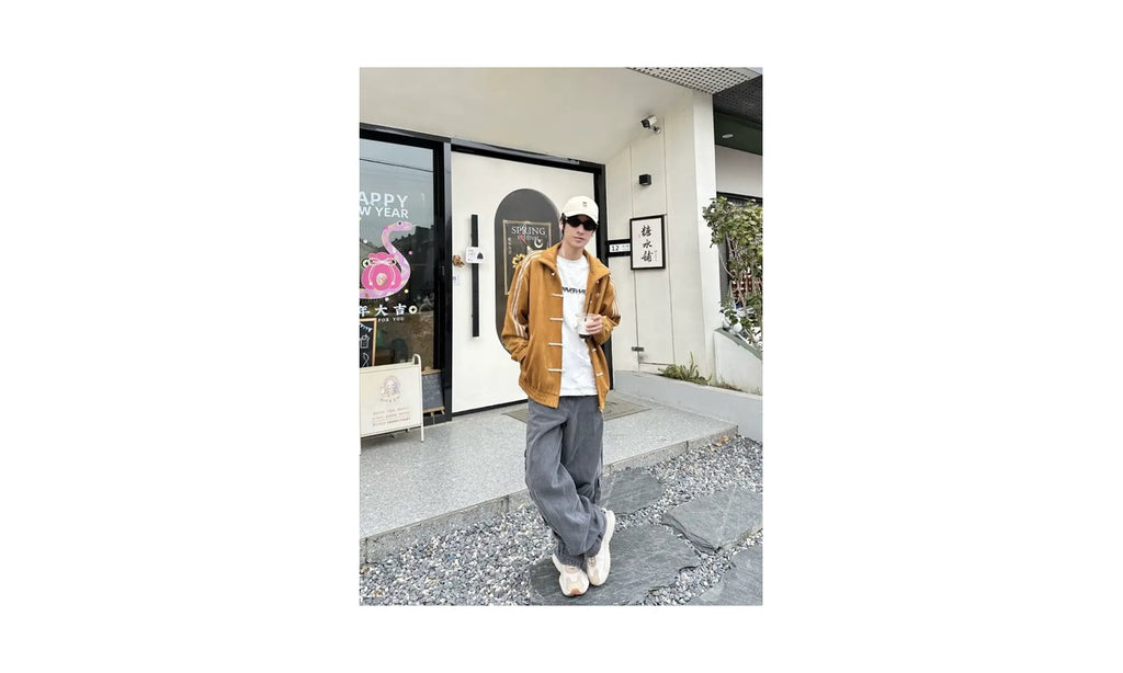 Adidas Tang Jacket CTT 3.1 SOFT FW24 (China Exclusive) Bronze Yellow — vista 7