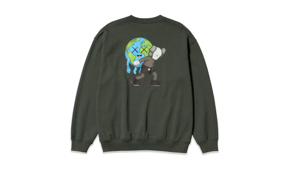KAWS x Uniqlo Universe Graphic Earth Character Sweatshirt
