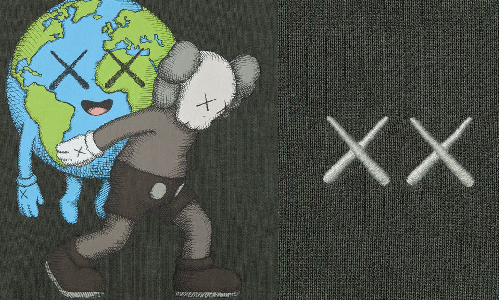 KAWS x Uniqlo Universe Graphic Earth Character Sweatshirt