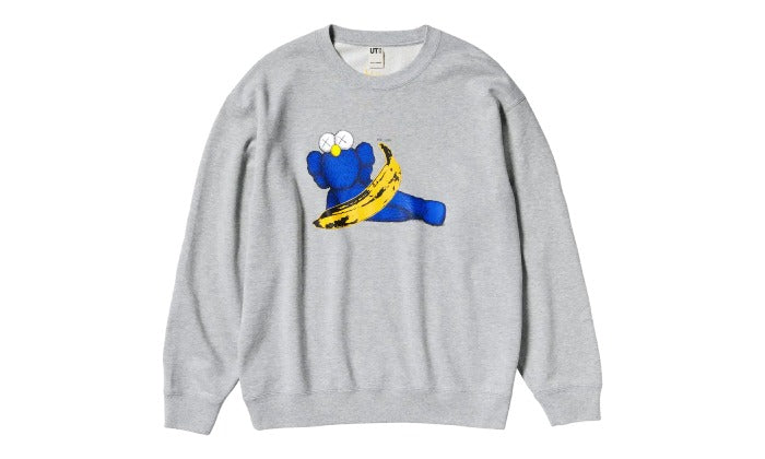 KAWS x Uniqlo Warhol Graphic 472951 Sweatshirt Gray