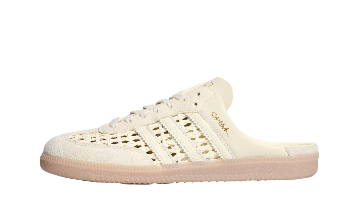 Adidas Samba Mule Woven Basketweave Cream White