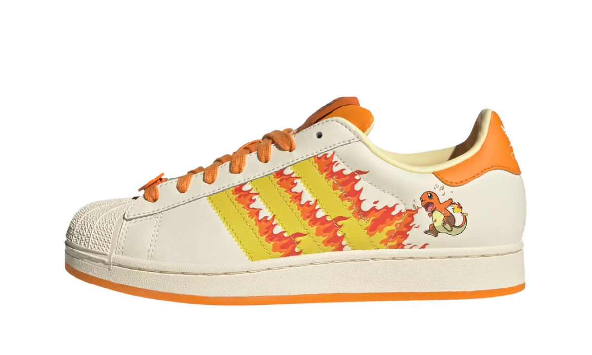 Adidas Superstar Pokémon Charmander White Yellow