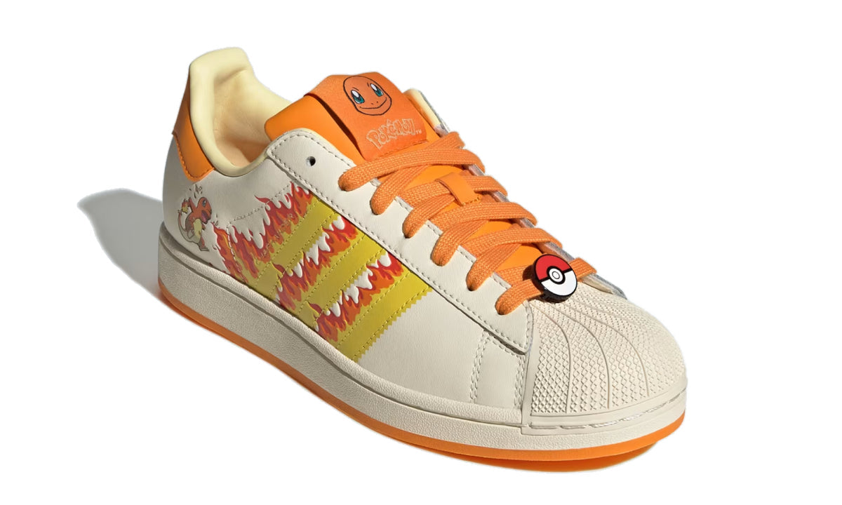Adidas Superstar Pokémon Charmander White Yellow