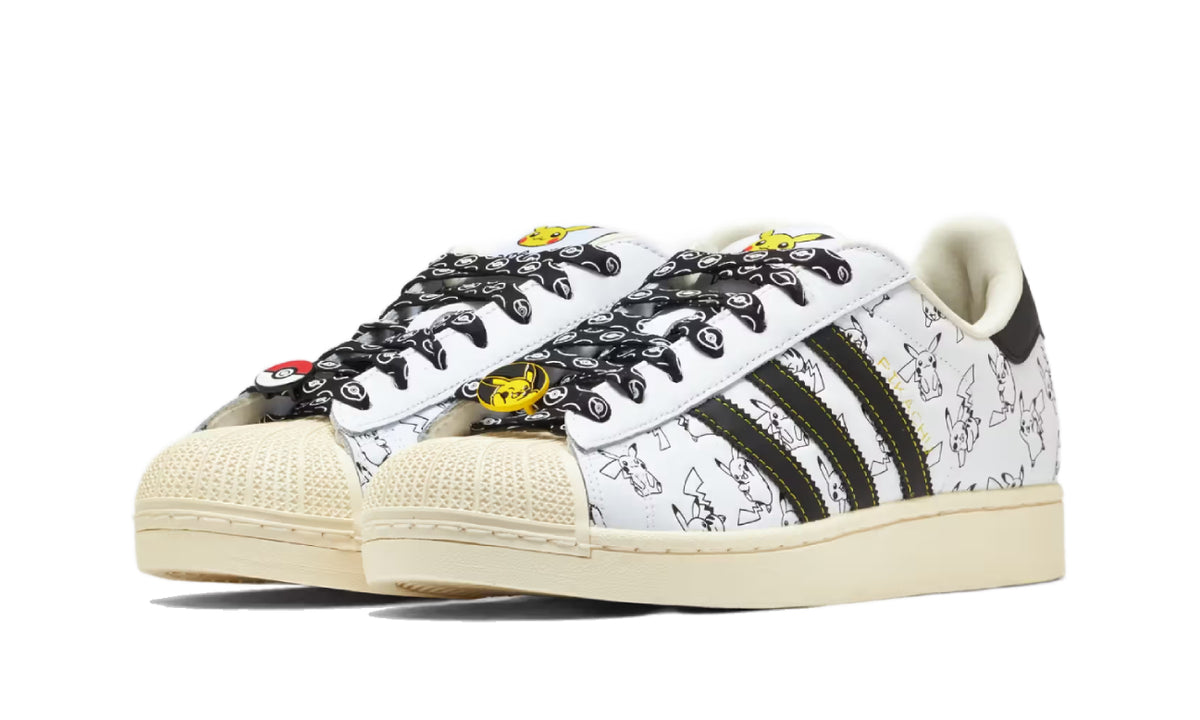 Adidas Superstar Pokémon Pikachu White Black