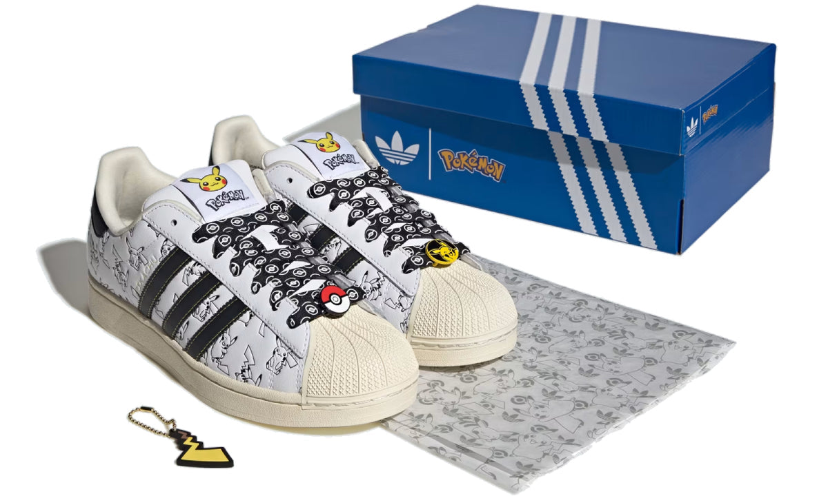 Adidas Superstar Pokémon Pikachu White Black