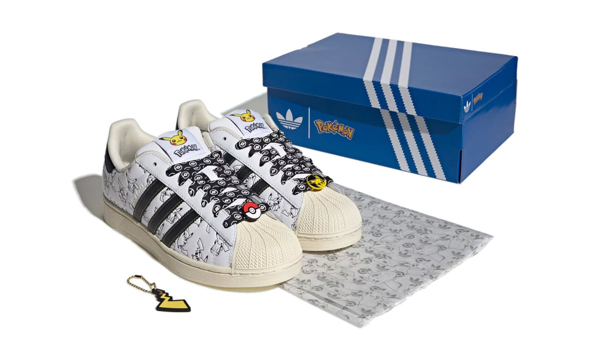 Adidas Superstar Pokémon Pikachu White Black