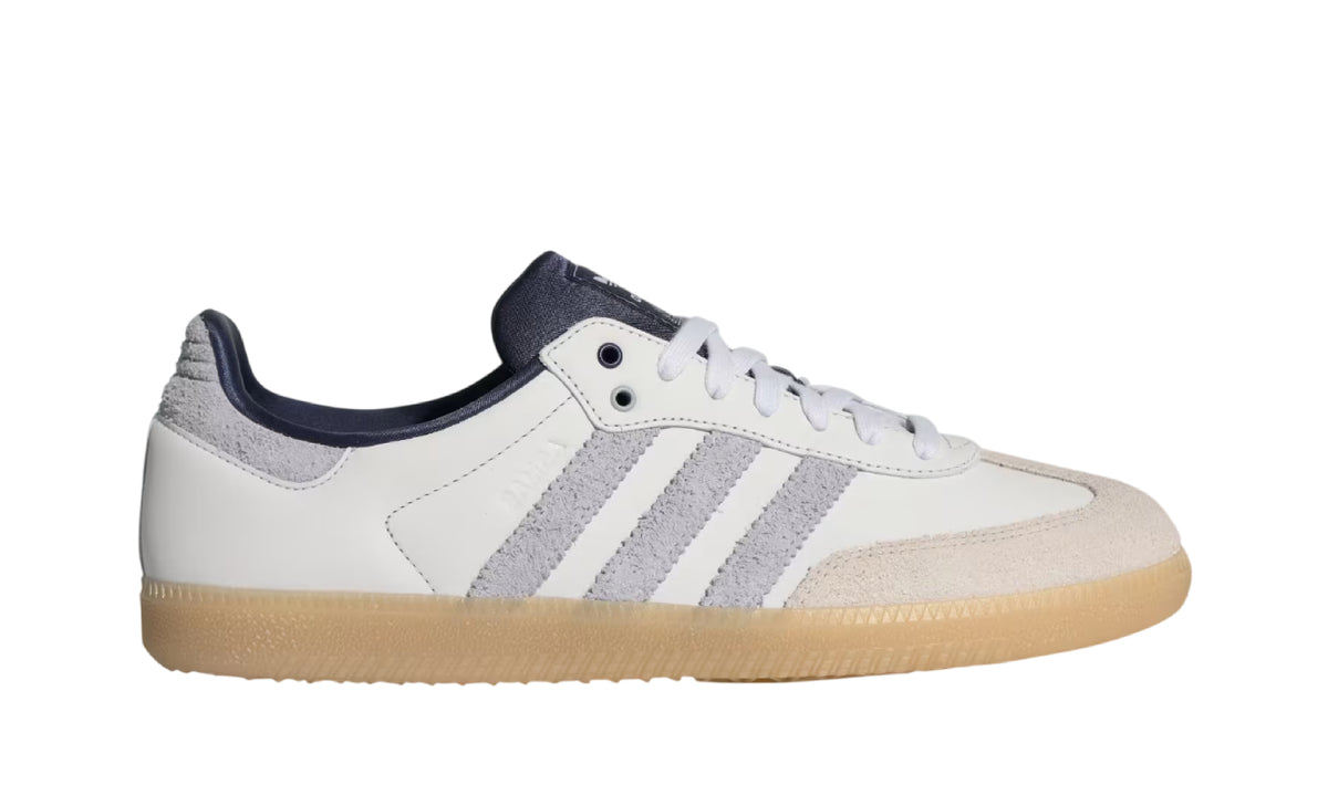 Adidas Samba OG Crystal White Halo Silver Shadow Navy