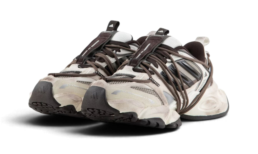 Adidas XLG Runner Deluxe 2.0 Off White Aurora Coffee Trace Green Metallic