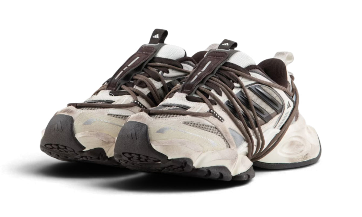 Adidas XLG Runner Deluxe 2.0 Off White Aurora Coffee Trace Green Metallic