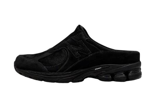 New Balance 2002R Mule Triple Black Pony Hair