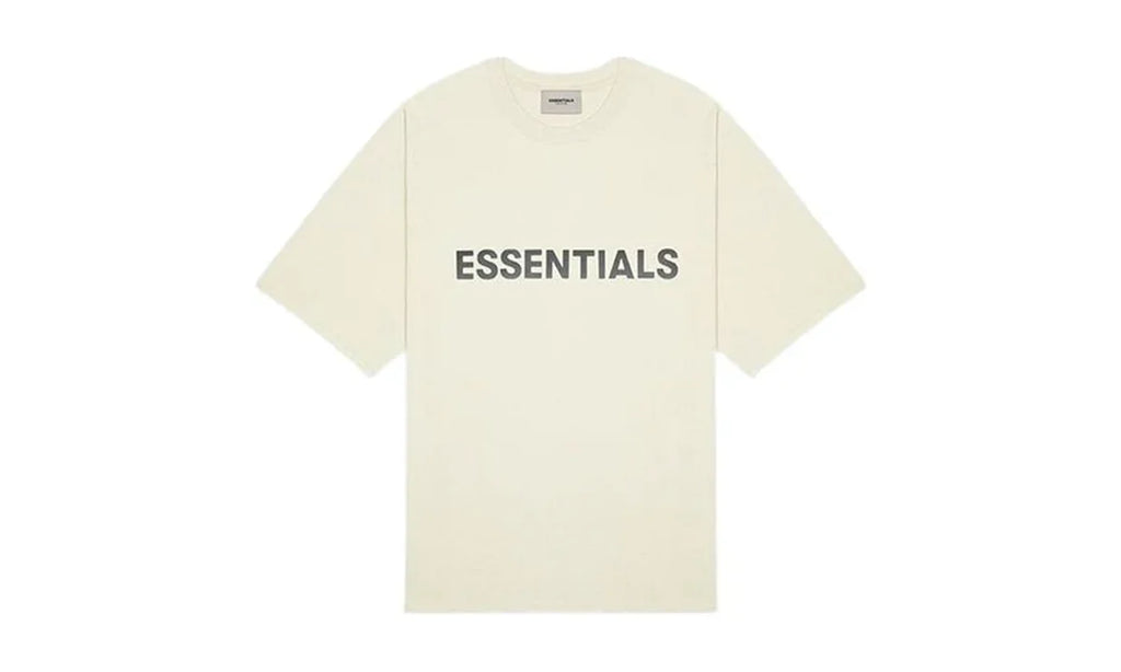 Fear of God Essentials Boxy T-Shirt Applique Logo Butter Cream