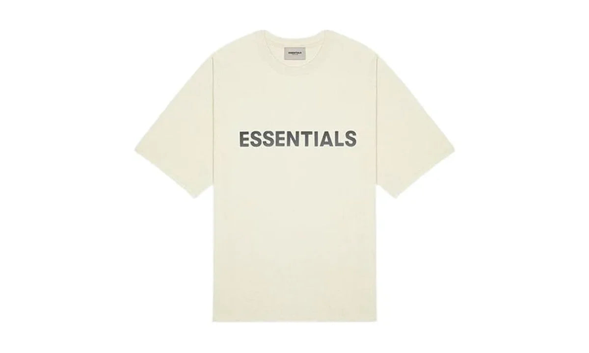 Fear of God Essentials Boxy T-Shirt Applique Logo Butter Cream