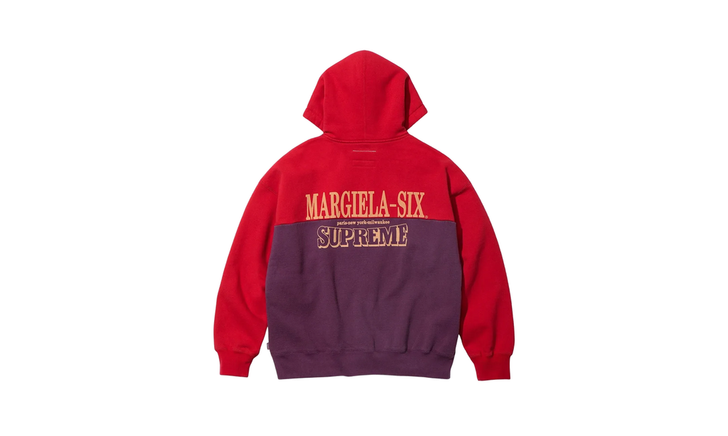 Supreme MM6 Maison Margiela Eagle Zip Up Hooded Sweatshirt Purple