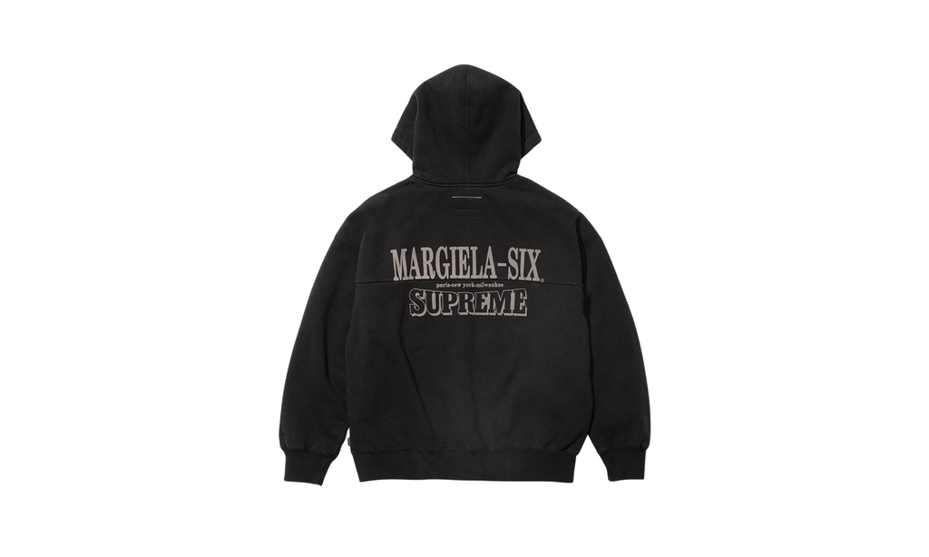 Supreme MM6 Maison Margiela Eagle Zip Up Hooded Sweatshirt Black