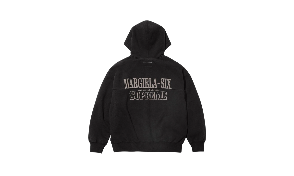 Supreme MM6 Maison Margiela Eagle Zip Up Hooded Sweatshirt Black