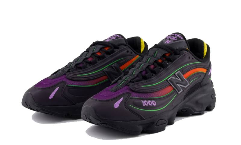 New Balance 1000 Reflective Black Multi-Color M1000TP — Vista adicional