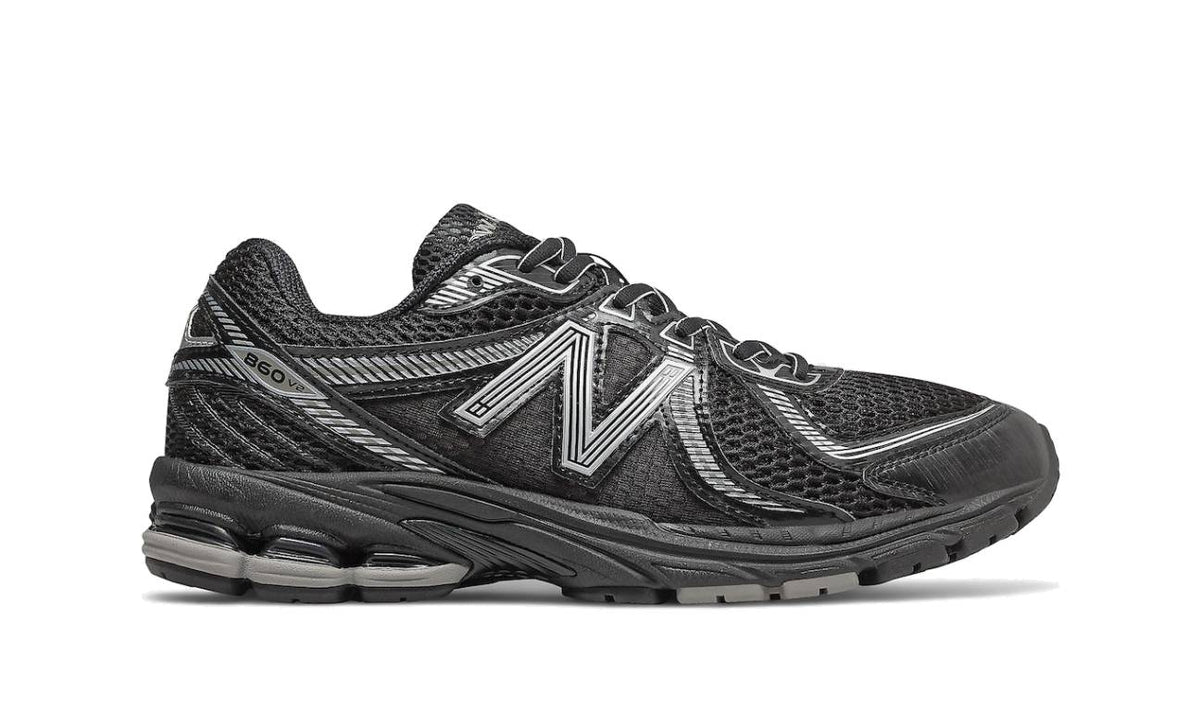 New Balance 860v2 Black Silver ML860XC — Vista adicional