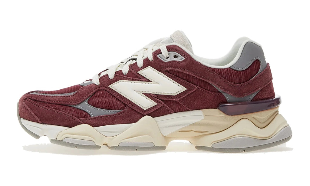 New Balance 9060 Washed Burgundy U9060VNA — Vista lateral