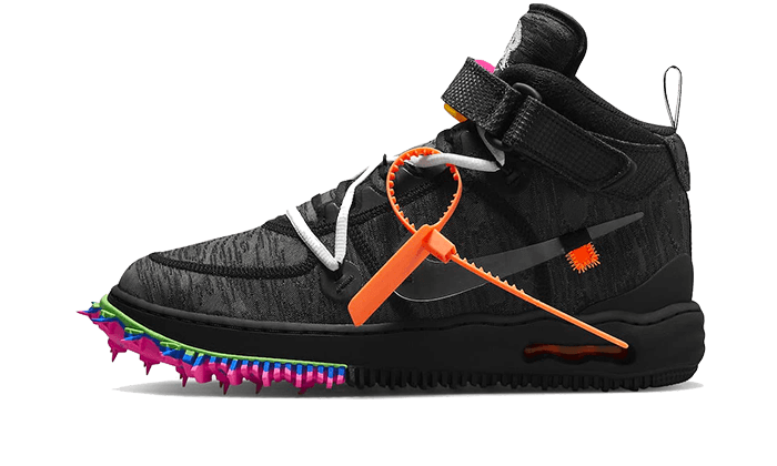 Nike Air Force 1 Mid Off-White Black - DO6290-001 - Vista 1