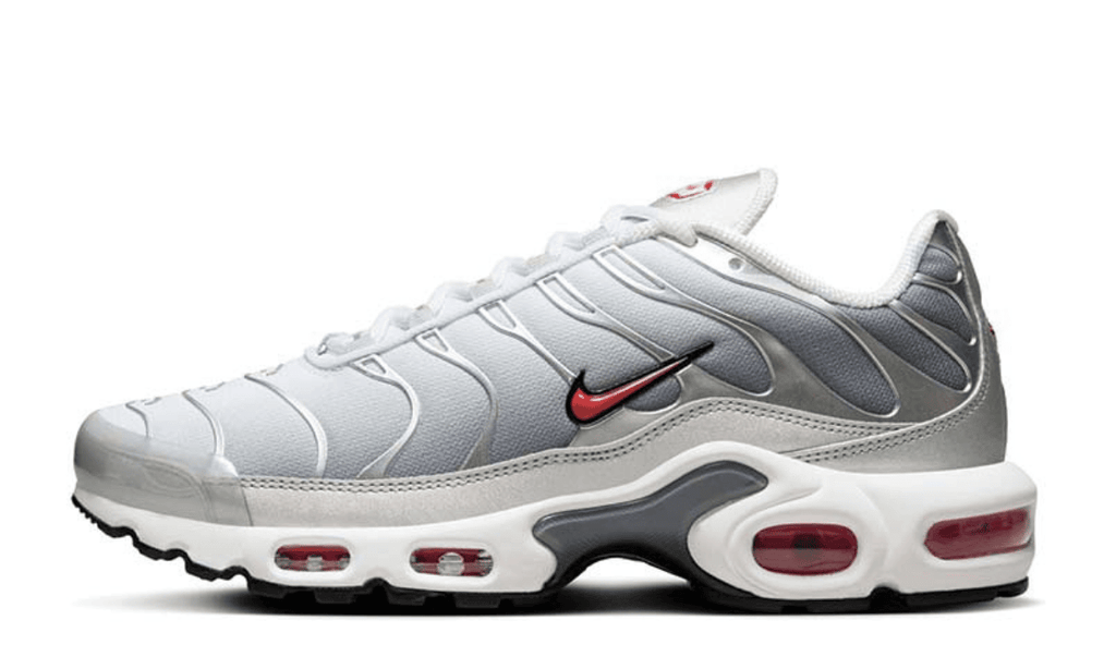 Air Max Plus TN Metallic Silver University Red