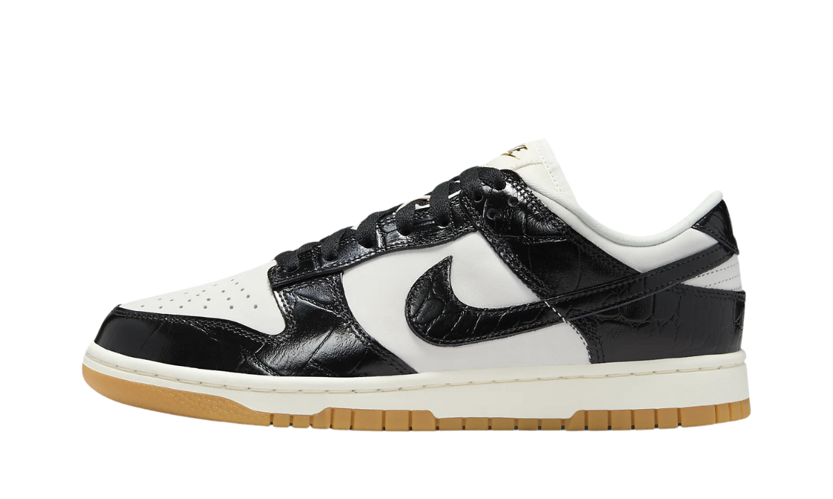 Nike Dunk Low LX Croc Black White
