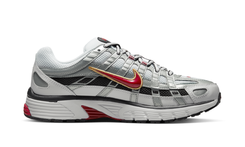 Nike P-6000 White Gold Red (Women's) - BV1021-101 - Vista 3