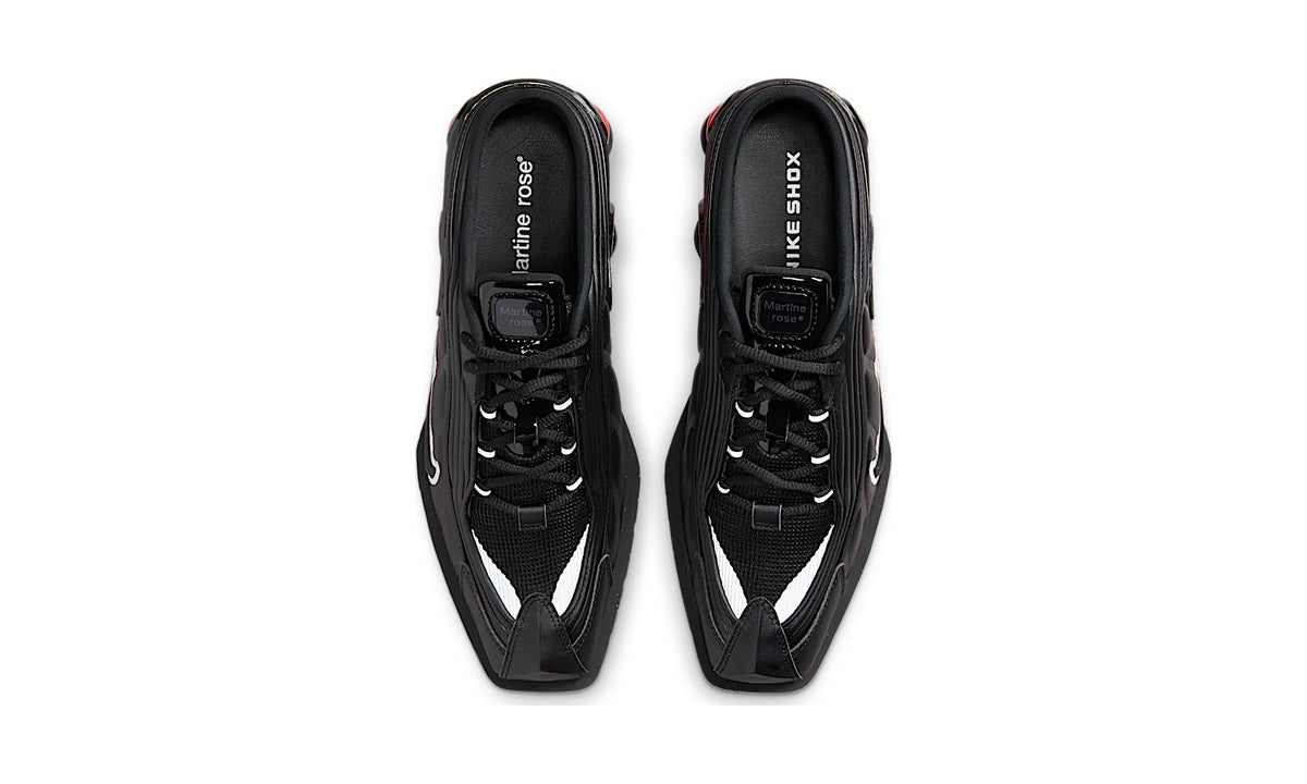 Nike Shox MR4 Mule Martine Rose Black — vista 3