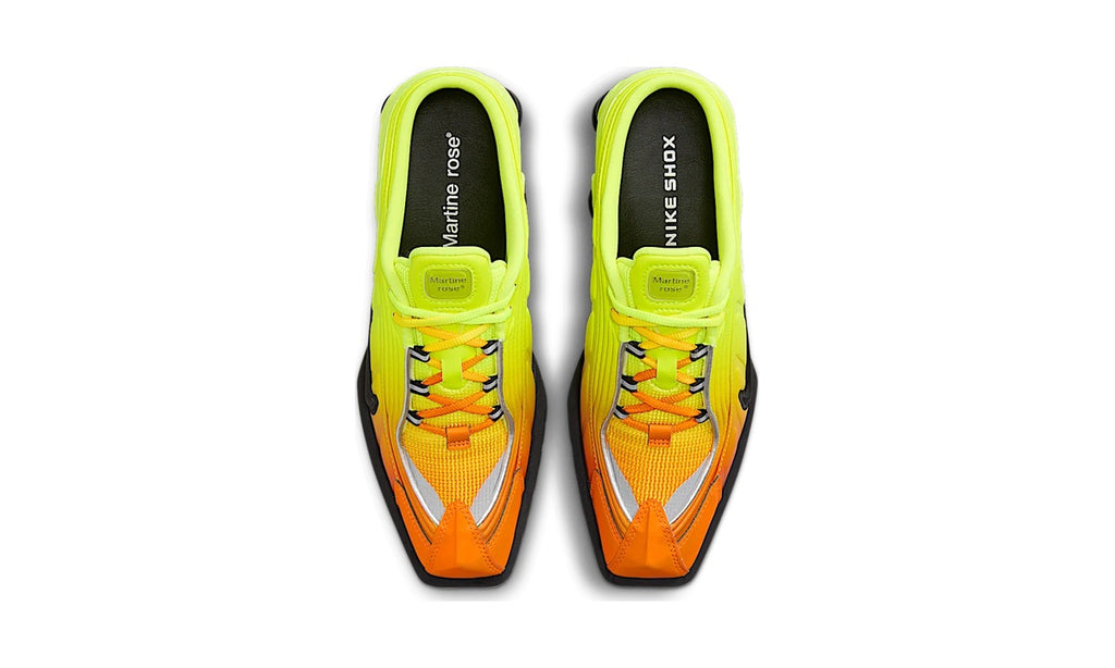 Nike Shox MR4 Mule Martine Rose Safety Orange — vista 3