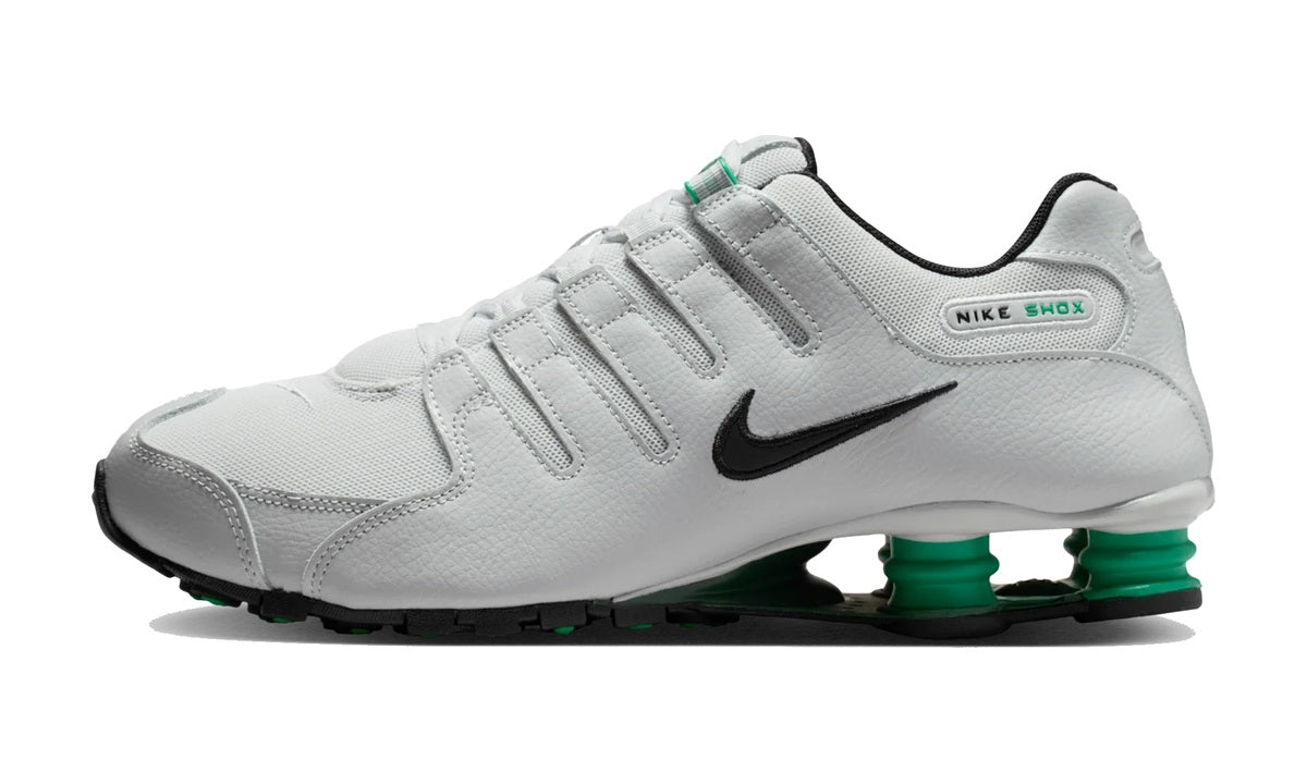Nike Shox NZ Grey Fog Stadium Green Black — vista 1