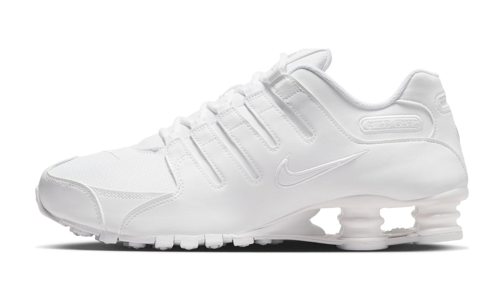 Nike Shox NZ Triple White — vista 1