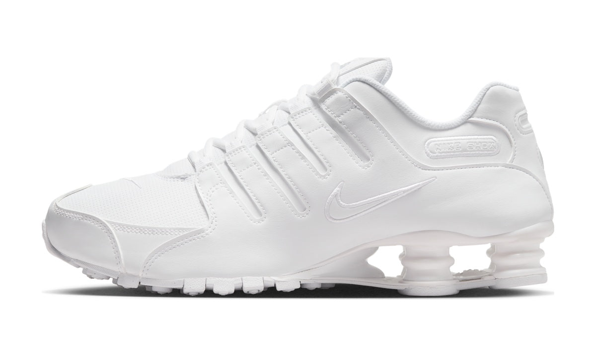 Nike Shox NZ Triple White — vista 1