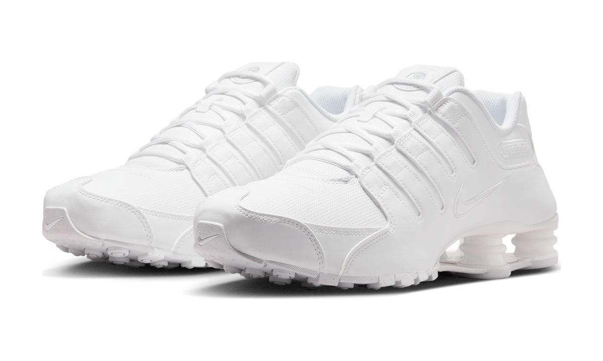 Nike Shox NZ Triple White — vista 2